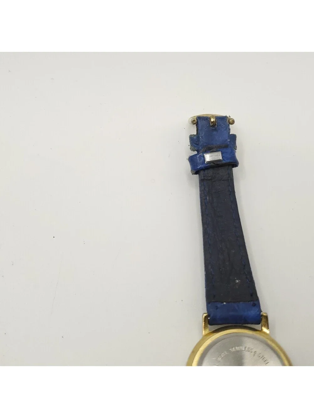 Gloria Vanderbilt Moveing Blue Stone Bezel Womens Watch 27mm New Battery